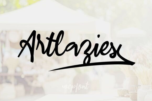 Artlazies: A Script Font for Authentic Branding