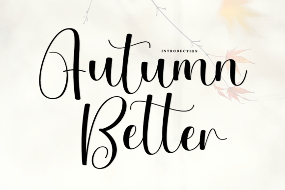 Autumn Better: A Graceful Script Font for Modern Branding