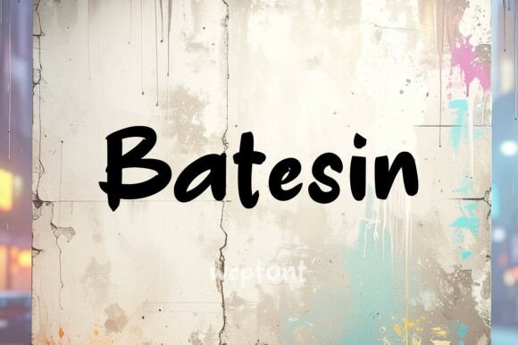 Batesin: A Bold Brush Script Typeface for Campaigns