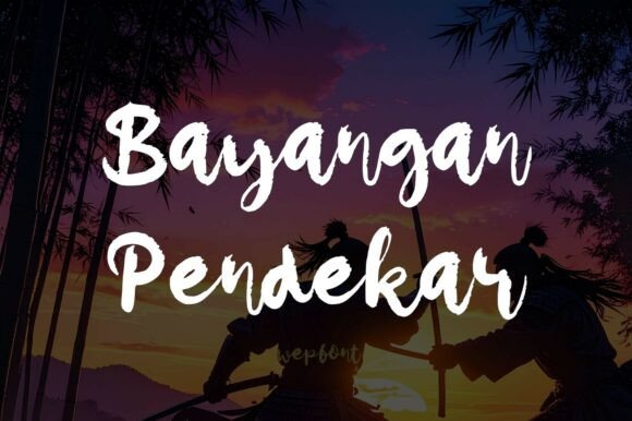 Bayangan Pendekar: A Bold Typeface for Campaigns