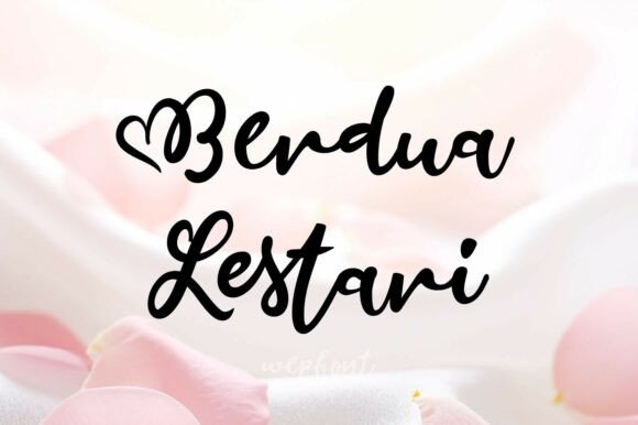 Bendua Lestari: A Graceful Script Typeface