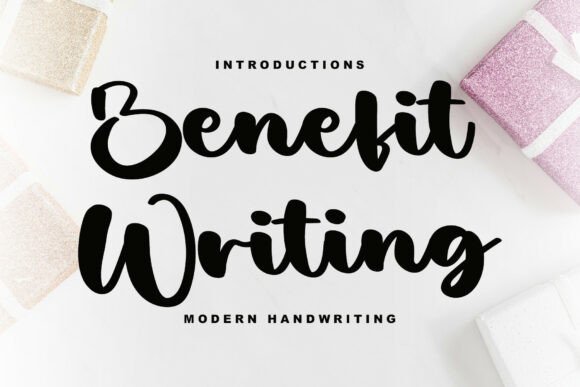 Benefit Writing: A Script Font for Digital Design