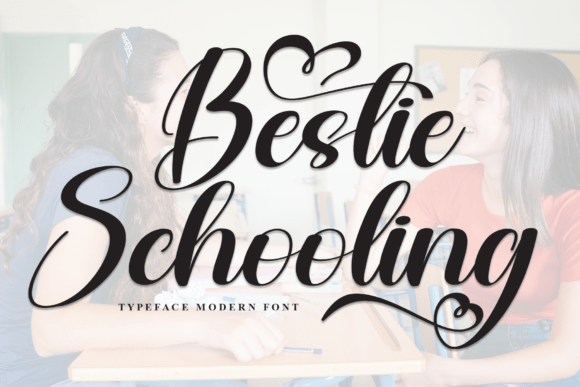 Bestie Schooling: A Handwritten Font for Editorial Warmth