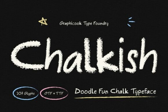 Chalkish: A Playful Typeface for Editorial Design