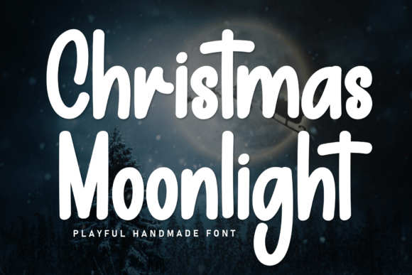 Christmas Moonlight: A Warm Handmade Font for Editorial Design