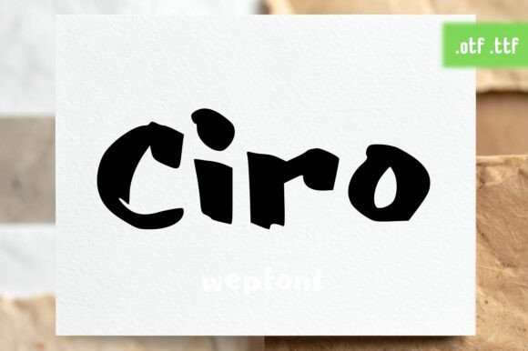 Ciro Typeface: Warmth for Modern Brand Identity