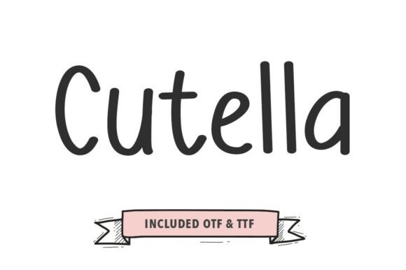 Cutella Notes: A Bold Script Font for Editorial Design