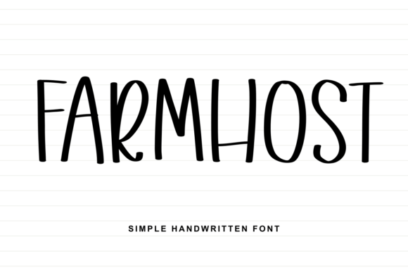 Farmhost Typeface: A Handwritten Font for Authentic Brands