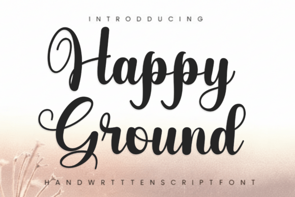 Happy Ground Typeface for Editorial Design