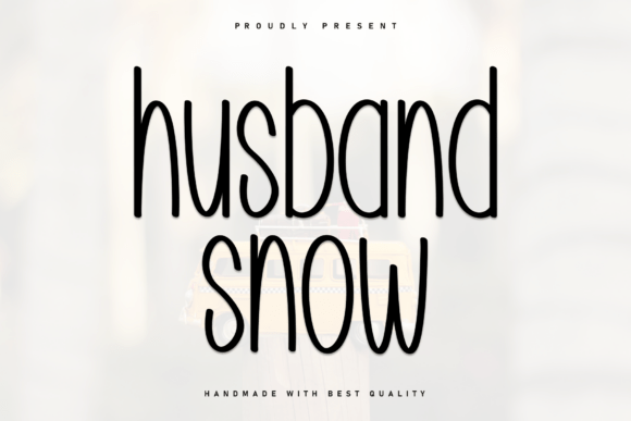 Husband Snow: A Handwritten Font for Bold Campaigns