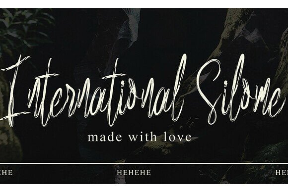 International Silome: A Soft Script Font for Editorial Design