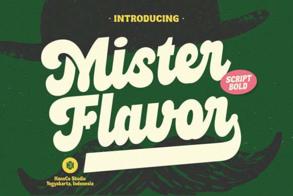 Mister Flavor: A Bold Script Typeface for Campaigns