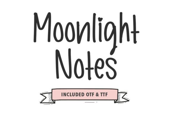 Moonlight Notes: A Script Font for Creators