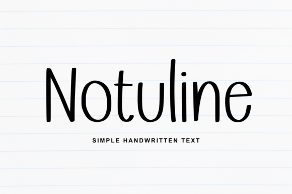 Notuline: A Handwritten Typeface for Digital Clarity