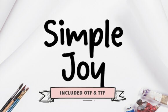 Simple Joy: A Handwritten Font for Modern Web Design