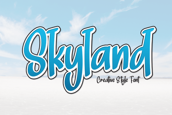Skyland: A Bold Handwritten Font for Web Design