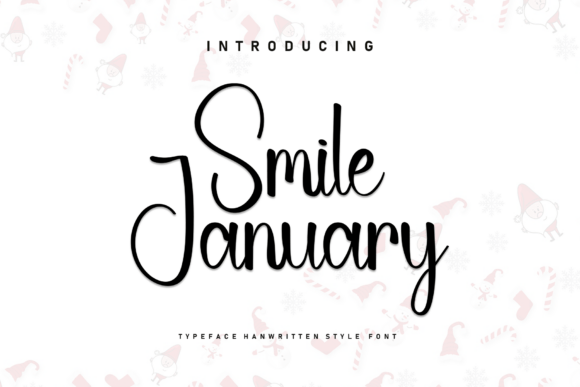Smile January: A Handwritten Font for Makers