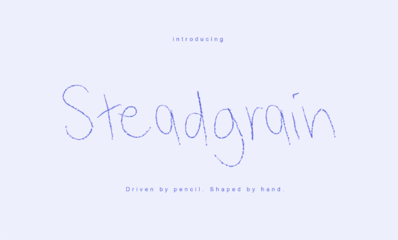 Steadgrain: A Handwritten Font for Authentic Branding