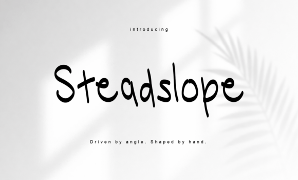 Steadslope Font: Bringing Rhythm to Brand Identity