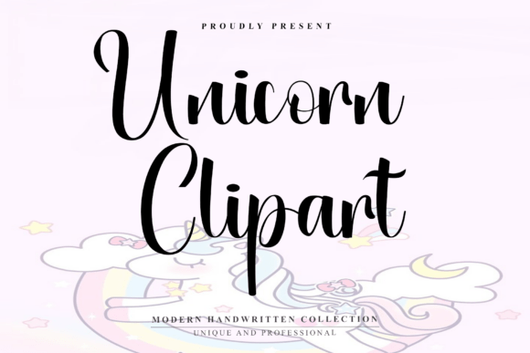 Unicorn Clipart: A Handwritten Font for Bold Campaigns